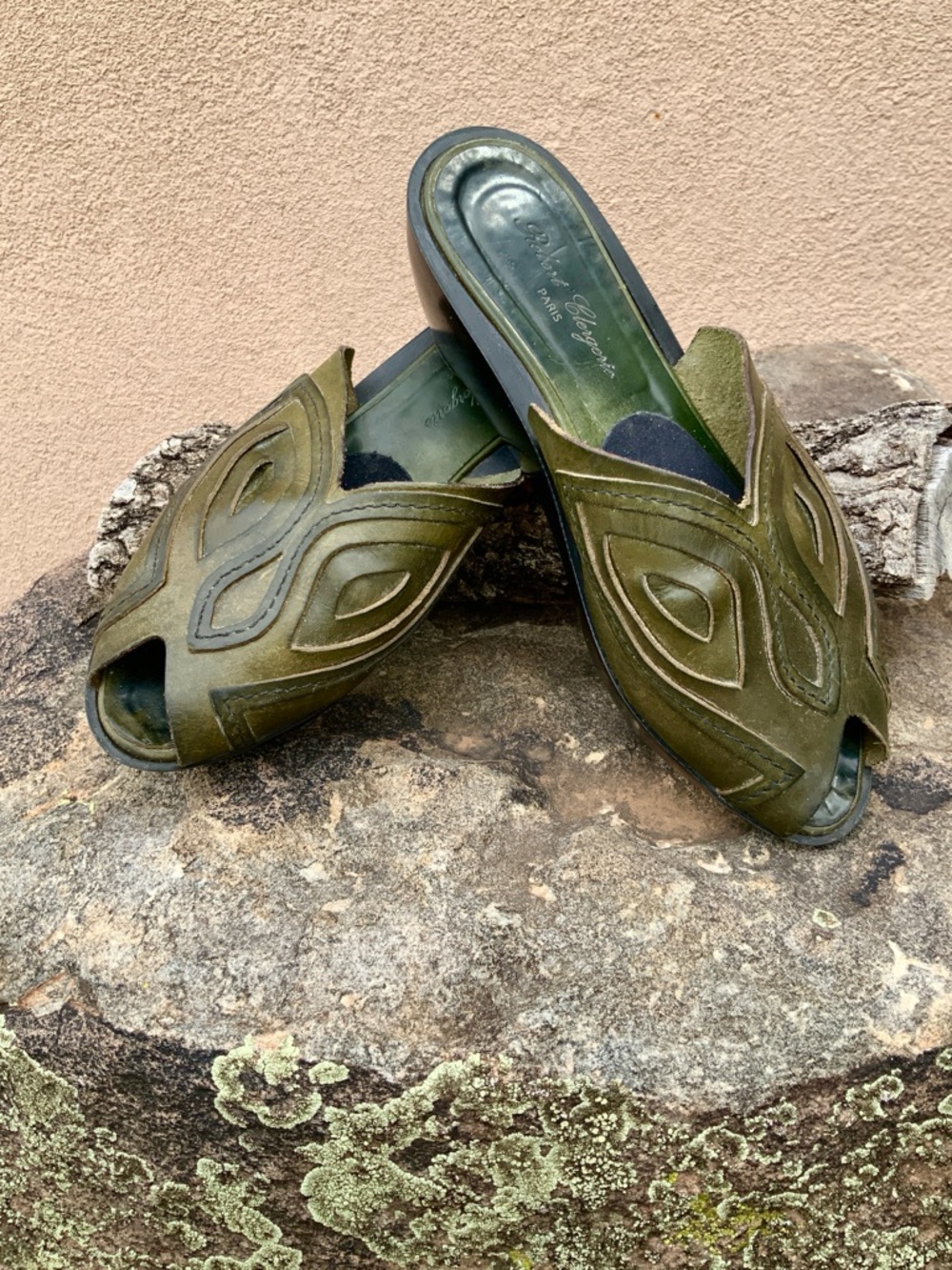 Robert Clergerie Wedge Mules 8M🌟